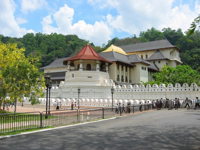 Temple of the Sacred Tooth Relic in Sri Lanka