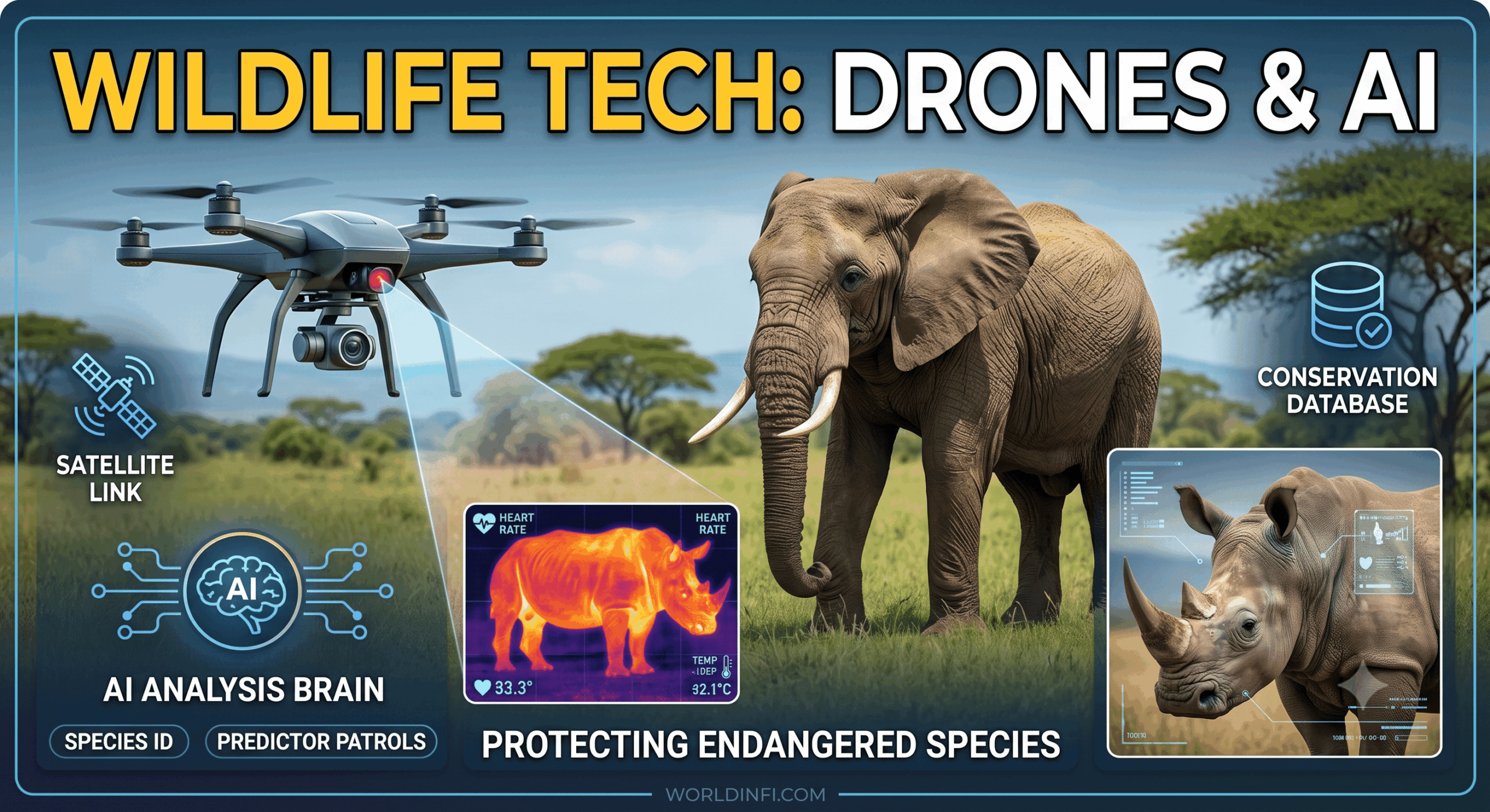 Wildlife Conservation Tech How Drones and AI Are Protecting Endangered Species